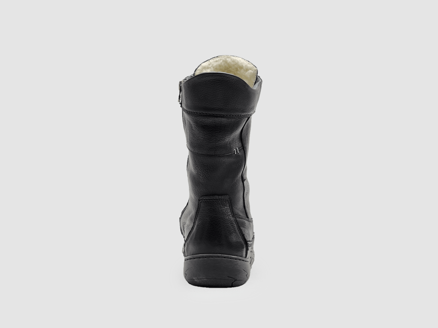 
                  
                    Women’s Original Tall Thick Wool-Lined Zip-Up Leather Boots - Black - Kacper Global Shoes 
                  
                