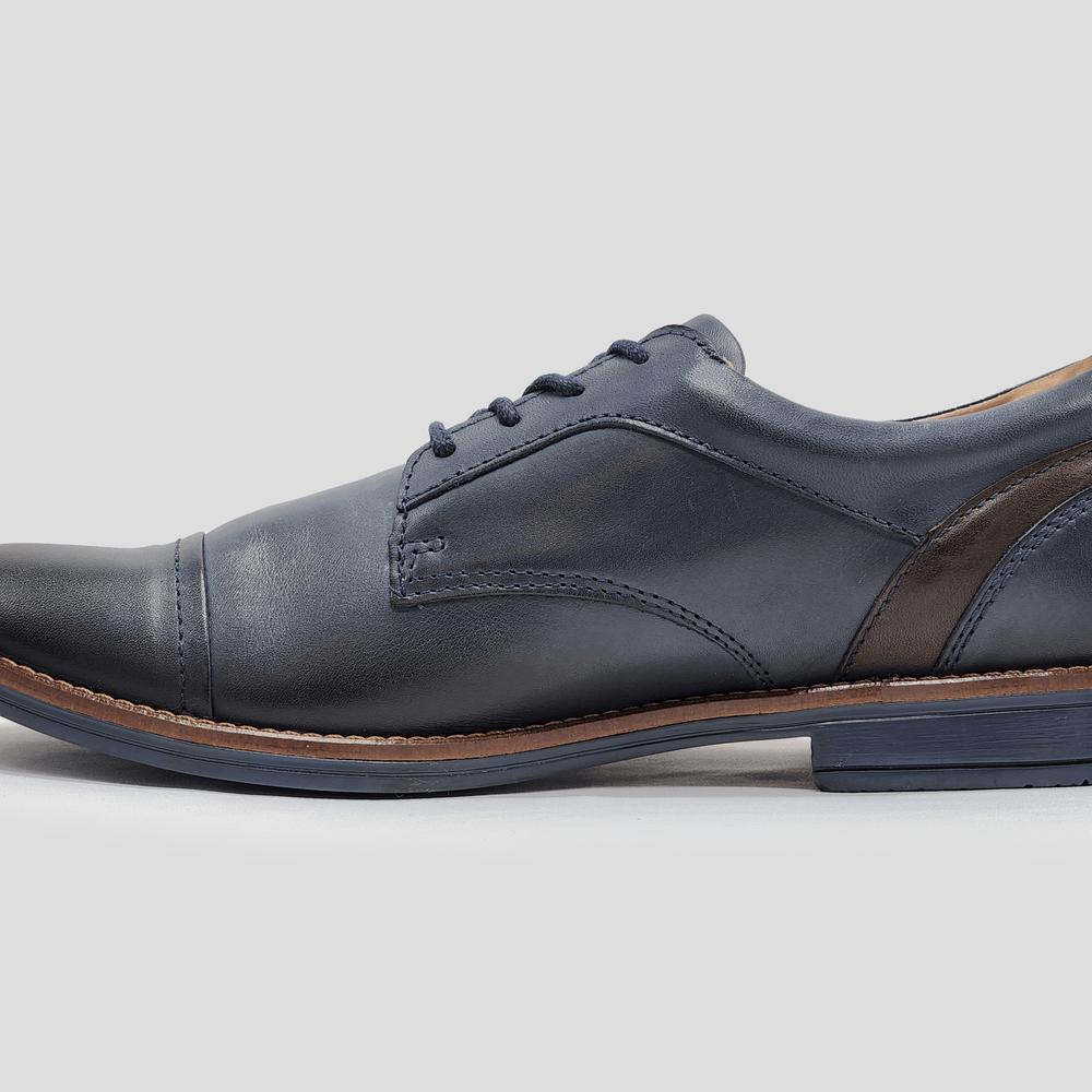Men's Oxford Toe-Cap Leather Dress Shoes - Kacper Global Shoes 