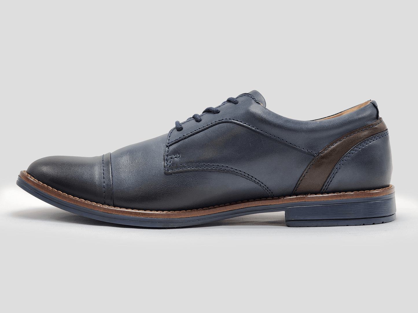 Men's Oxford Toe-Cap Leather Dress Shoes - Kacper Global Shoes 